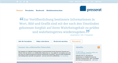 Desktop Screenshot of presserat.de